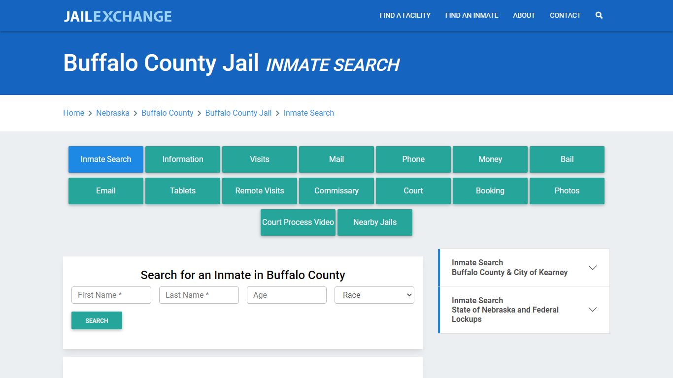 Buffalo County Jail, NE Inmate Search: Roster & Mugshots